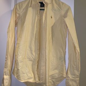 Yellow Polo Ralph Lauren button up top